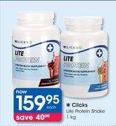 Clicks Lite Protein Shake-1kg Each