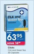 Clicks CLA And Green Tea-30 Capsules