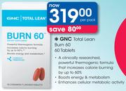 GNC Total Lean Burn 60-60 Tablets Per Pack