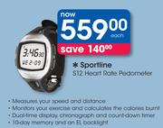 Sportline S12 Heart Rate Pedometer-Each
