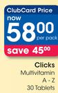 Clicks Multivitamin A-Z-30 Tablets