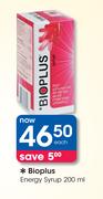 Bioplus Energy Syrup-200ml