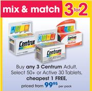 Centrum Adult, Select 50+ Or Active-30 Tablets