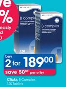 Clicks B Complex-2x120 Tablet Packs