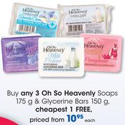 Oh So Heavenly Soaps 175g & Glycerine Bars 150g-Each