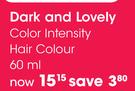 Dark And Lovely Color Intensity Hair Colour-60ml