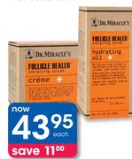 Dr. Miracle's Follicle Healer Hydrating Oil Or Healer Creme-65g Each