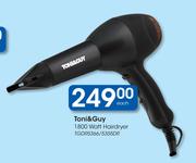 Toni & Guy 1800 Watt Hairdryer TGDR5366/5355DR
