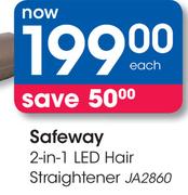 Safeway 2-In-1 LED Hair Straightener JA2860