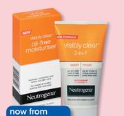 Neutrogena Visibly Clear Face Scrub Or Wash-150ml Or Toner