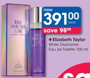 Elizabeth Taylor White Diamonds Eau De Toilette-100ml Each