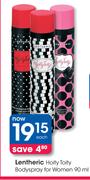 Lentheric Hoity Toity Bodyspray For Women-90ml Each