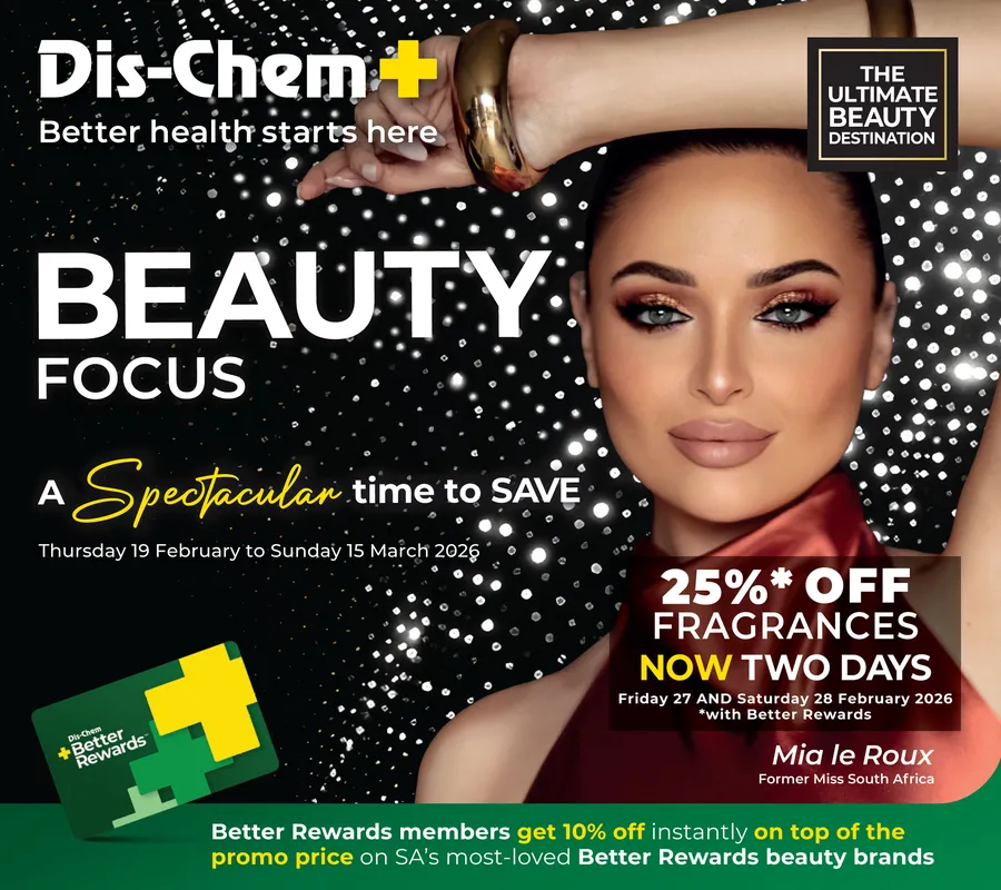 Dis-Chem : Beauty Fair (19 February - 15 March 2026)