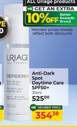 Uriage Anti Dark Spot Daytime Care SPF50+-30ml