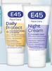 E45 Daily Protect Face Moisturiser SPF30 Or Night Cream 50ml