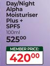 Creme Classique Day/Night Alpha Moisturiser Plus + SPF5-100ml