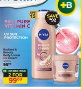 Nivea Radiant & Beauty Body Lotion Or Cream-For 2 x 400ml