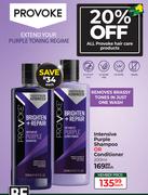 Provoke Intensive Purple Shampoo Or Conditioner-200ml