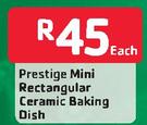 Prestige Mini Rectangular Ceramic Baking Dish