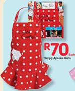 Happy Aprons For Girls