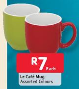 Le Cafe Mug Assorted Colours-Each