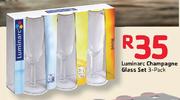 Luminarc 3-Pack Champagne Glass Set