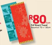 PnP Beach Towel 70x130Cm-Each
