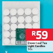 Clover Leaf Tea Light Candles-50's