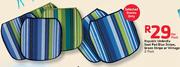 Republic Umbrella Seat Pad Blue Stripe, Green Stripe Or Vintage 2 Pack-Per Pack