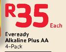 Eveready Alkaline Plus AA 4 Pack-Each