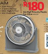 Aim High Velocity Plastic Fan 20Cm AHV20P