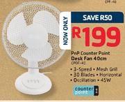 PnP Counter Point Desk Fan 40Cm CPDF-40