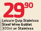 Leisure Quip Stainless Steel Wine Goblet-300Ml