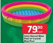 Intex Sunset Glow Pool Or Crystal Blue Pool