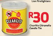 Clearlite Citronella Candle Tin