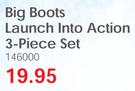 Big Boots Launch Into Action 3 Piece Set