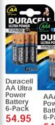 Duracell AA Ultra Power Battery-6-Pack