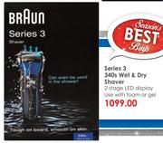 Braun Series 3 340s Wet & Dry Shaver
