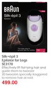 Braun Silk Epil 3 Epilator For Legs-SE3170