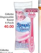 Gillette Disposable Razor-4-Pack
