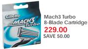 Mach3 Turbo 8 Blade Cartridge