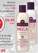 Aussie Shampoo 300ml Or Conditioner 250ml Assorted