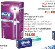 Oral-B Professional Care Toothbrush + Professional Toothpaste-75ml