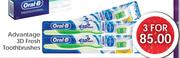 Oral-B Advantage 3D Fresh Toothbrushes-3's