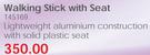 Walking Stick With Seat 145169