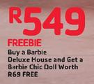 Barbie Deluxe House And Get A Barbie Chic Doll Free