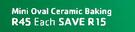 Prestige Mini Oval Ceramic Baking