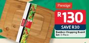 Prestige Bamboo Chopping Board Set 3 Piece