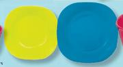 Medium Square Picnic Plate Assorted Colours