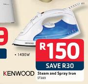Kenwood 1400W Steam And Spray Iron ST389